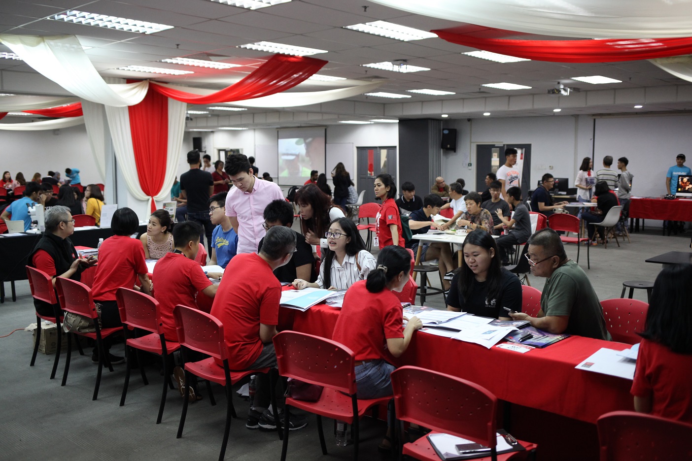 A scene from March 2018 Open Day event at the Sarawak campus in Kuching.