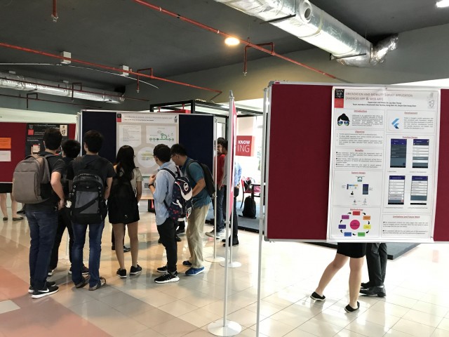 Poster presentation by the final year students from both ICT and Biotechnology