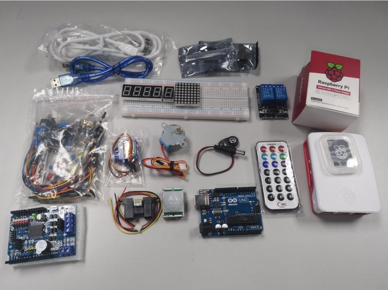 Figure 2: Standard IoT Lab Kit contents