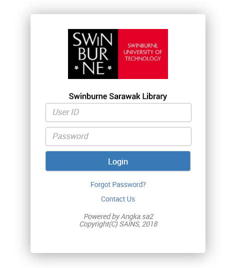 My Account | Swinburne University, Sarawak, Malaysia