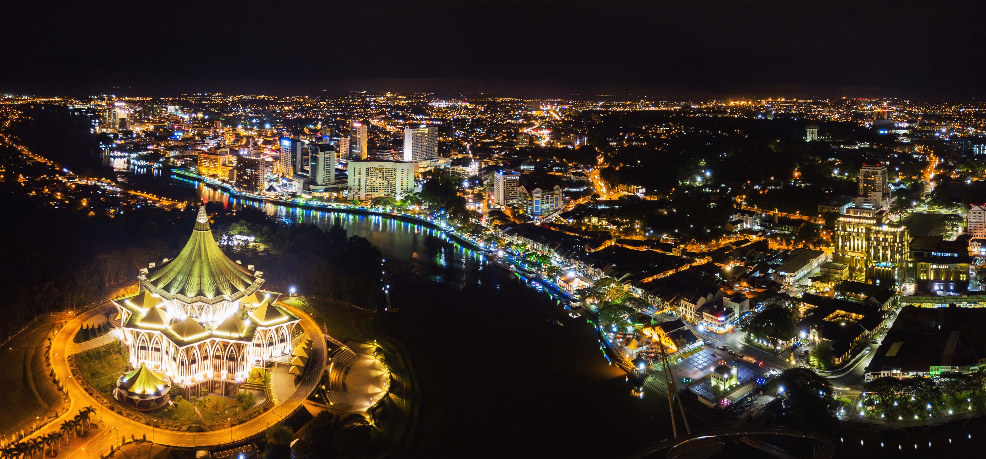 Kuching in the evening