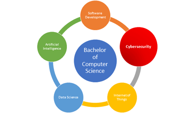 Figure 3:Majors of the Bachelor of Computer Science programme