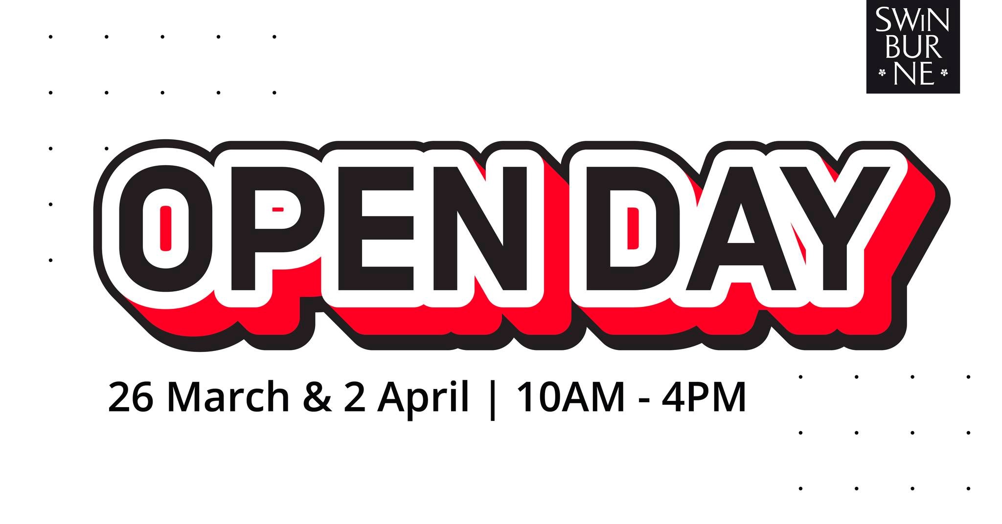 Visit Swinburne Sarawak’s Open Day events from 10am to 4pm on 26 March and 2 April, held at the campus itself. 