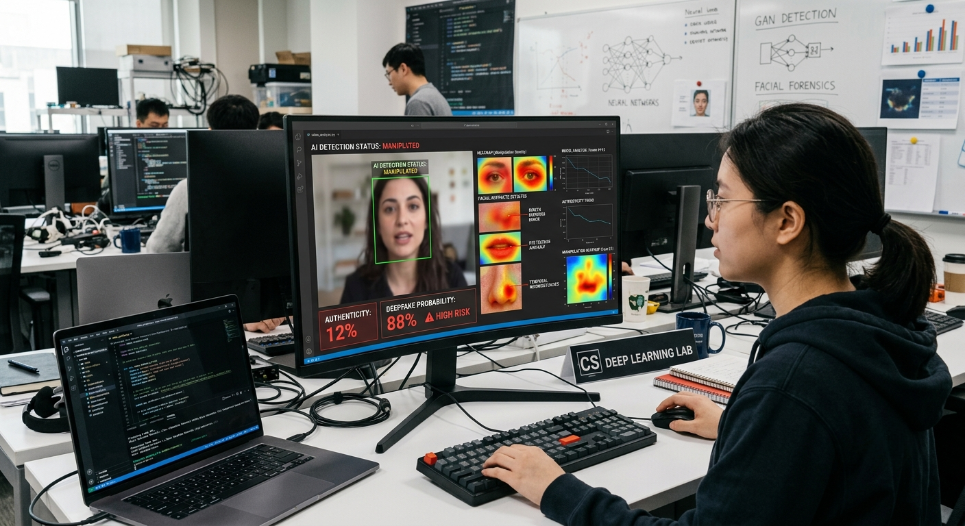 computer science degree in Sarawak students studying AI and cybersecurity against deepfake at Swinburne 
